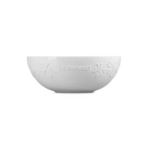 Le Creuset Stoneware Holly Relief Serve Bowl 25cm